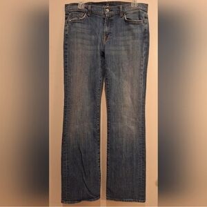 7 For All Mankind Blue Bootcut Jeans Womens 32
